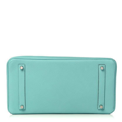 Hermes Togo Birkin 35 Bleu Atoll 5 of 33