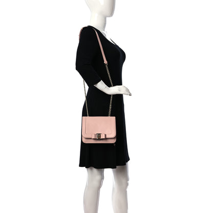 Salvatore Ferragamo Smooth Calfskin Vara Bow Chain Flap Crossbody Bon Bon 2 of 10
