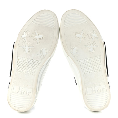 Christian Dior Technical Canvas Oblique Mens B23 High Top Sneakers 38 White Black 5 of 9