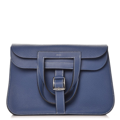 Hermes Taurillon Clemence Halzan 31 Brighton Bleu 1 of 9