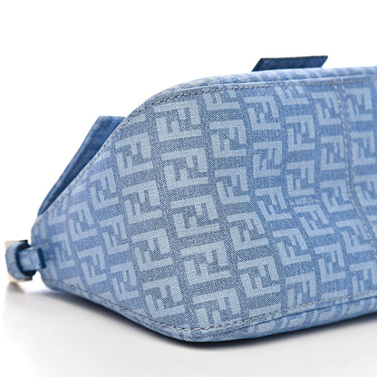 Fendi Zucchino Spalmati Forever Mini Mama Baguette Celeste 9 of 11