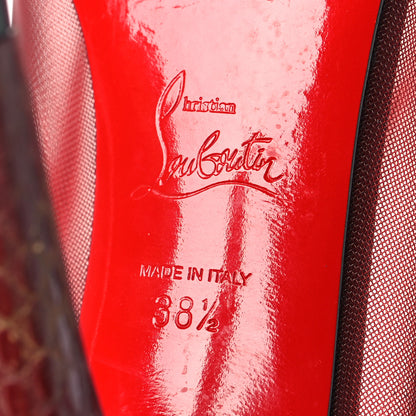 Christian Louboutin Calfskin Jurassic Rete Trouble 100 Booties 38.5 Red 6 of 6