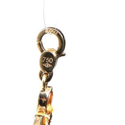 Louis Vuitton 18K Gold Citrine Diamond Fleur Monogram Pendant Charm 3 of 3