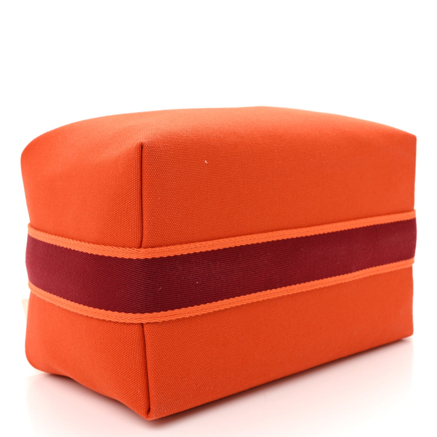 Canvas Large Bride-A-Brac Pouch Orange Feu Burgundy