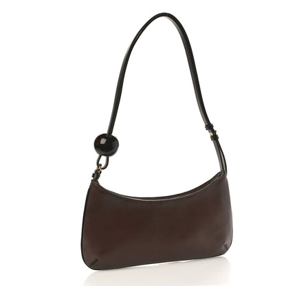 Jacquemus Smooth Calfskin Le Bisou Perle Medium Brown 3 of 11