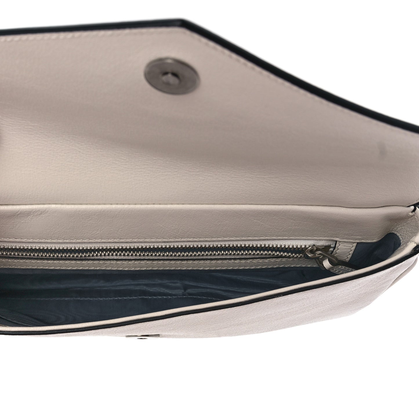 Calfskin Diagonal GG Medium Thiara Double Envelope Shoulder Bag Black White