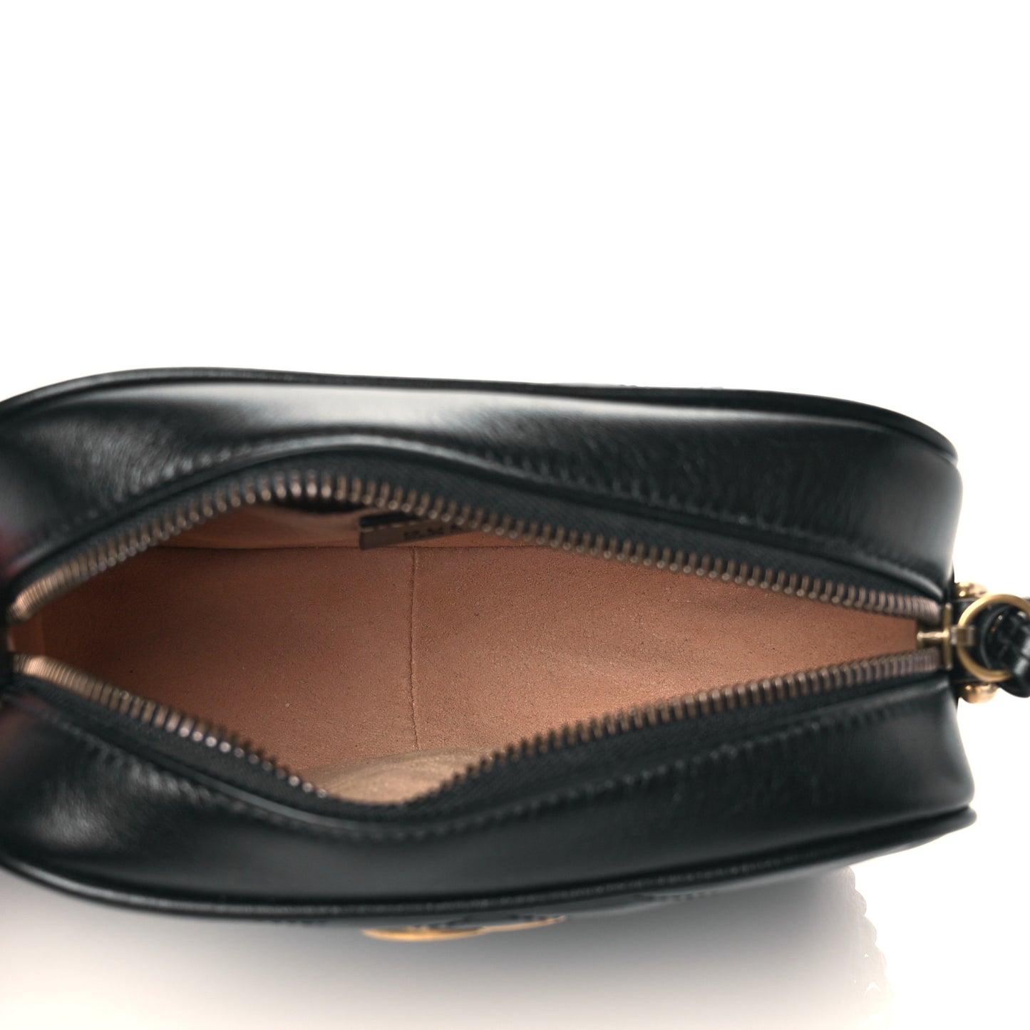 Calfskin Matelasse Mini GG Marmont Chain Shoulder Bag Black