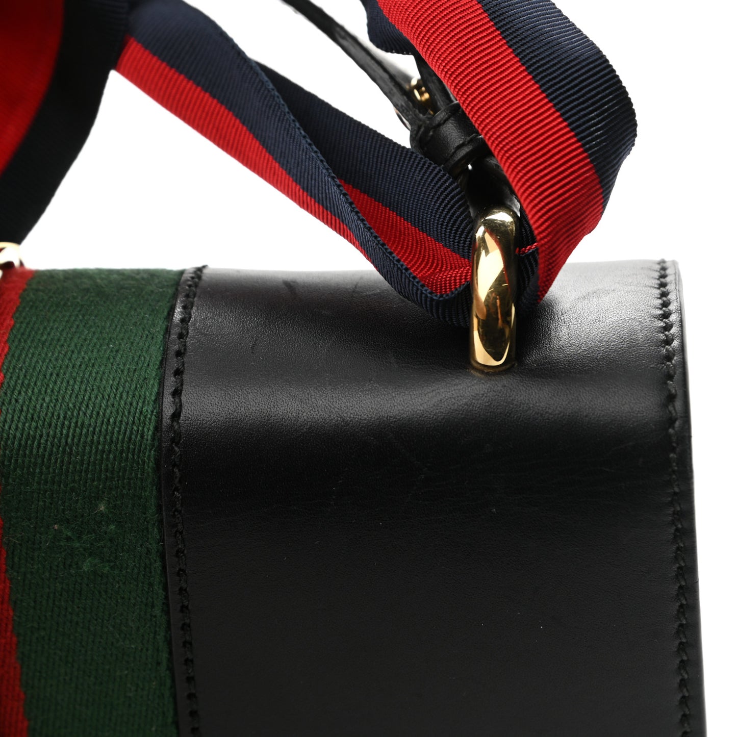 Calfskin Small Sylvie Shoulder Bag Black