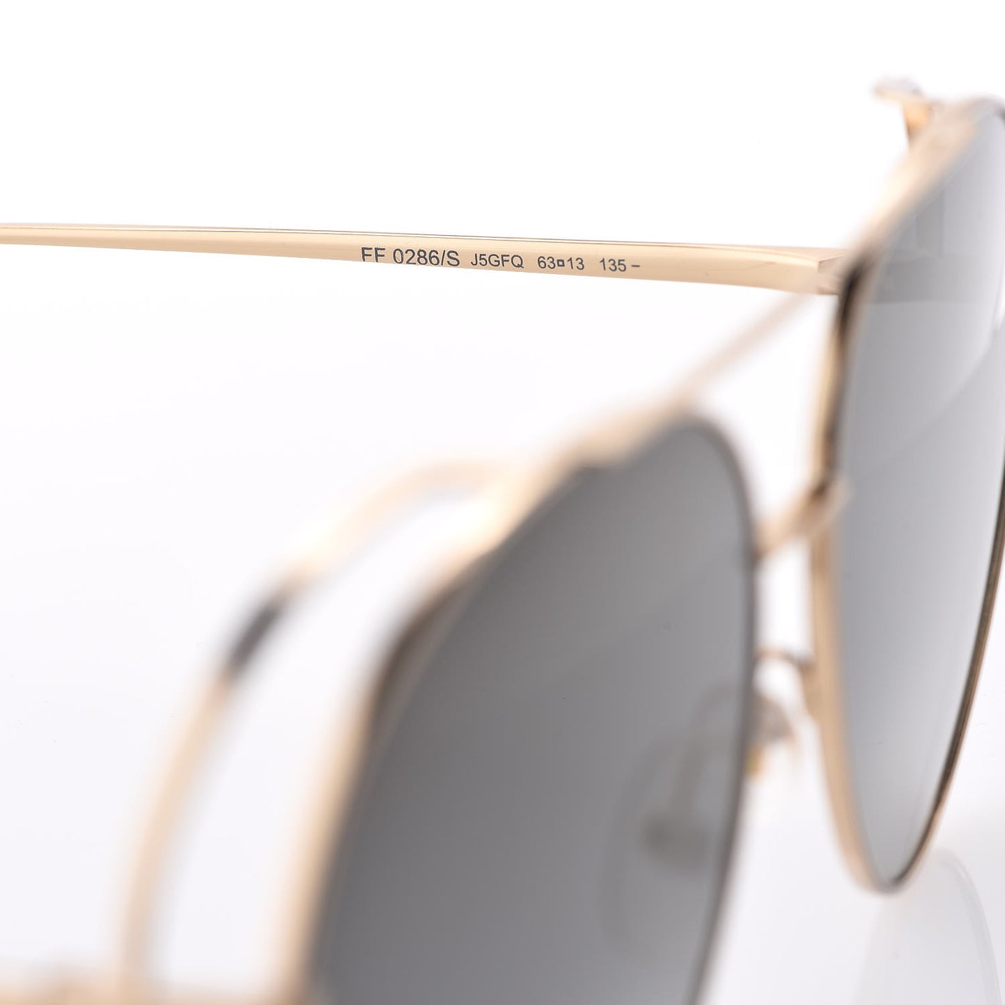 Metal Aviator Sunglasses FF0286/S Gold