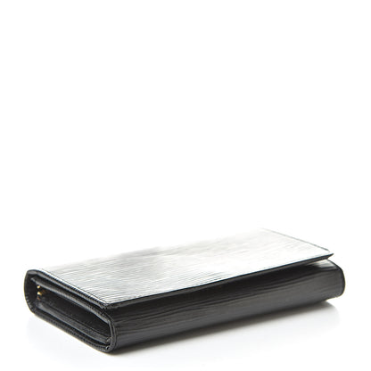 Louis Vuitton Epi Porte-Monnaie Billets Tresor Wallet Black 4 of 6