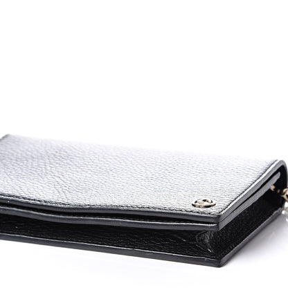 Gucci Dollar Calfskin Medium Betty Chain Wallet Black 7 of 11