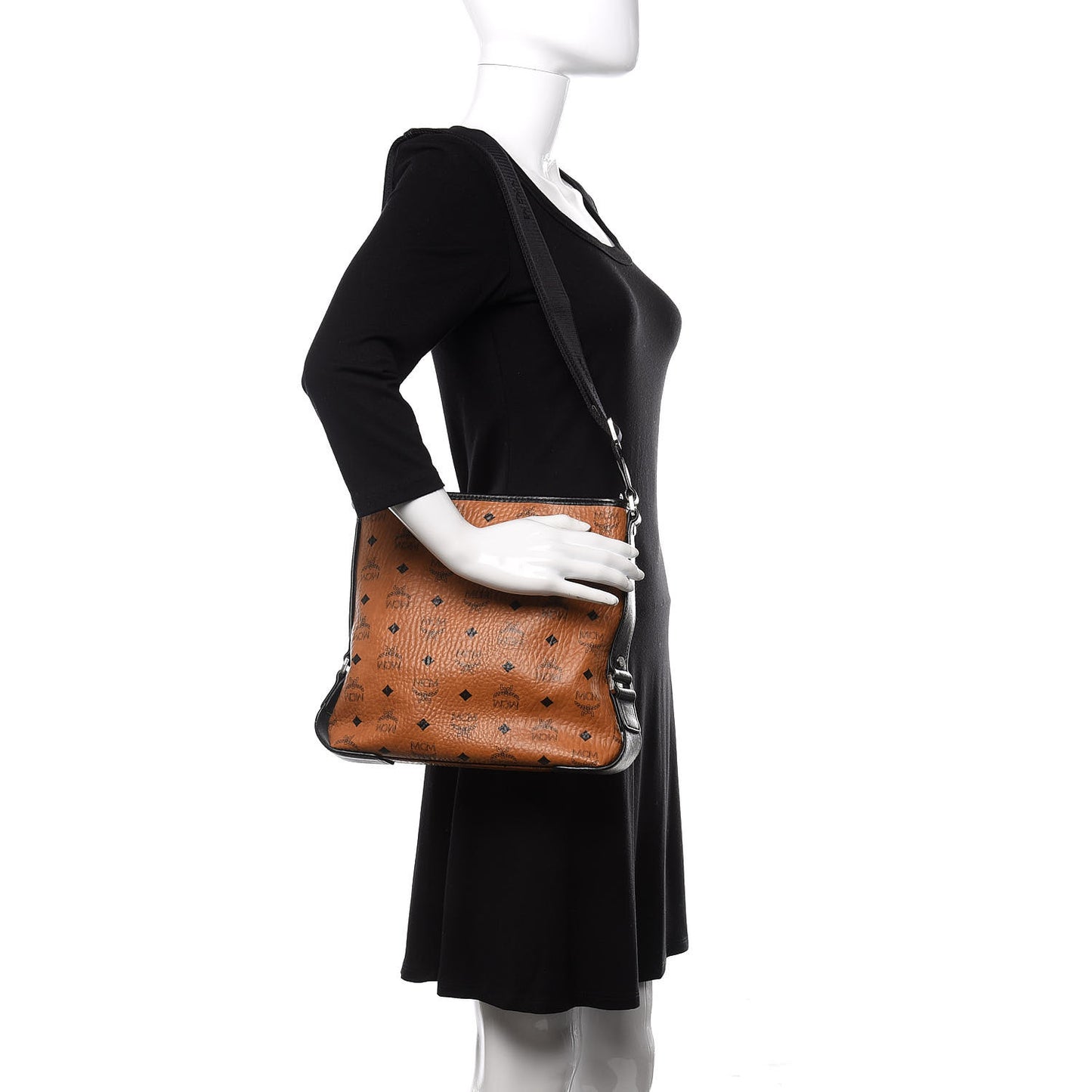 Visetos Crossbody Messenger Cognac