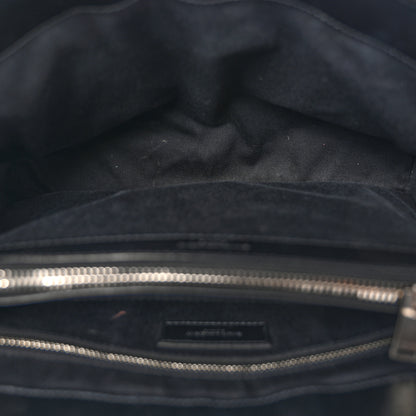 Saint Laurent Calfskin Y Quilted Monogram Medium Loulou Chain Satchel Black 5 of 14