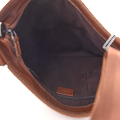 Gucci Guccissima Flat Messenger Bag Brown 5 of 9