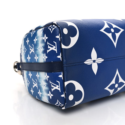 Louis Vuitton Monogram Escale Speedy Bandouliere 30 Blue 9 of 10