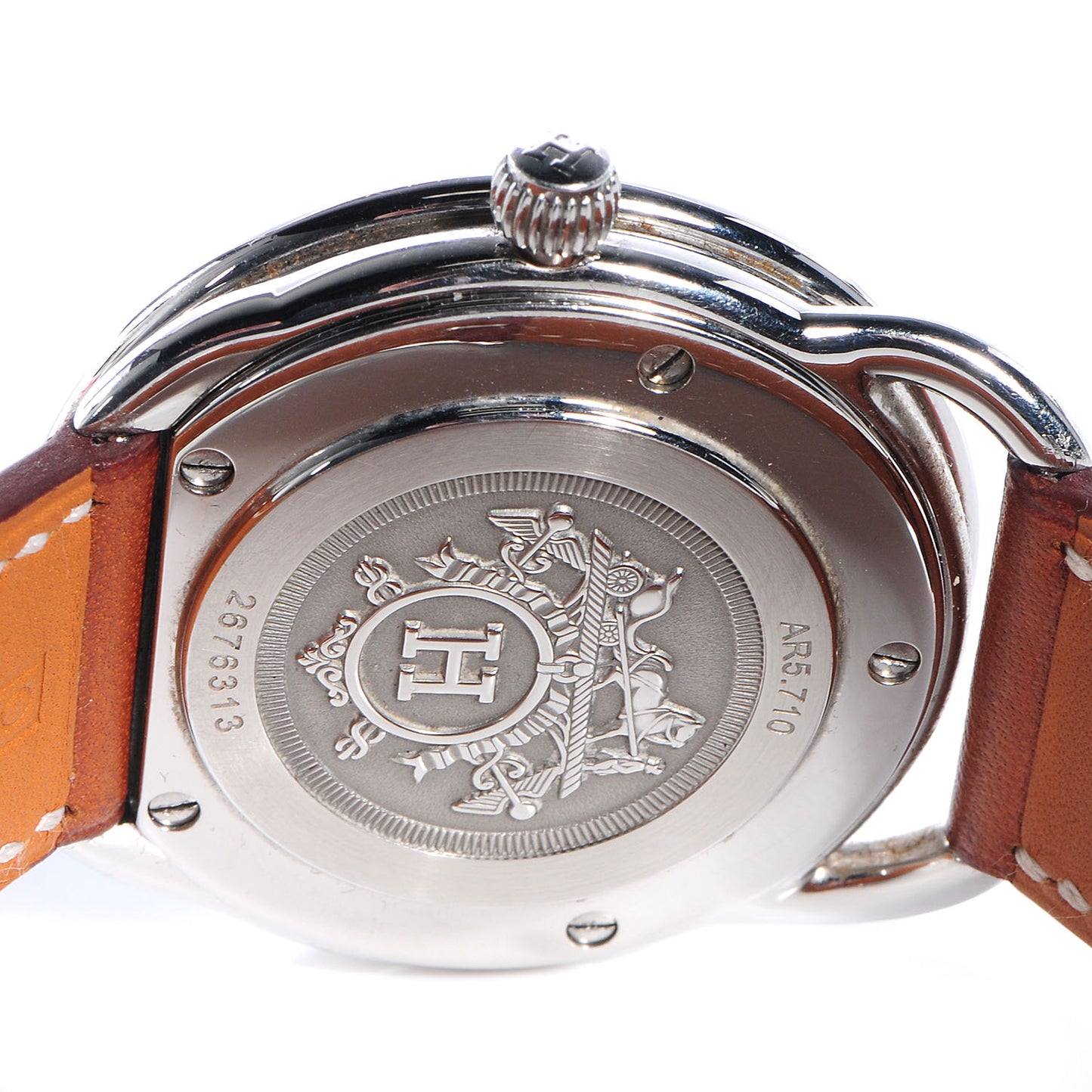 Stainless Steel Barenia 38mm Arceau Quartz Watch Fauve