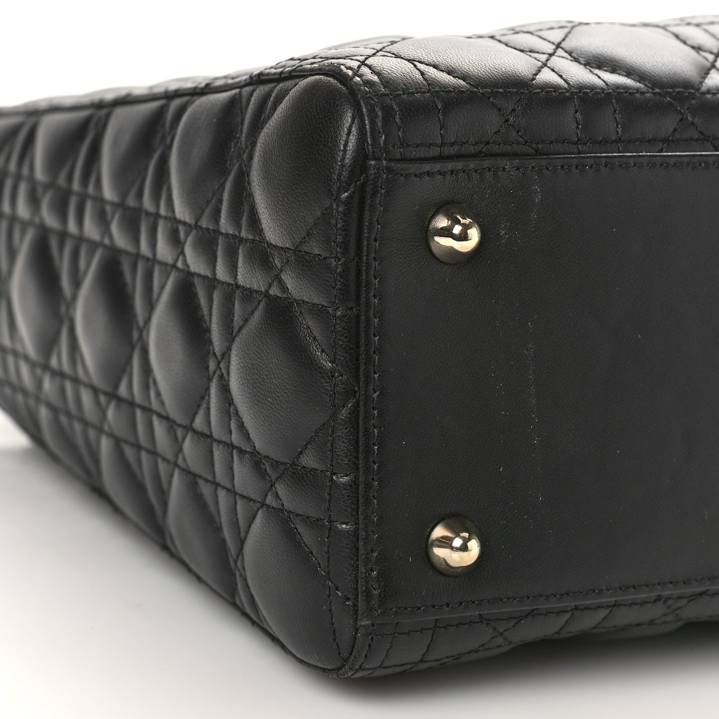 Lambskin Cannage Large Lady Dior Black