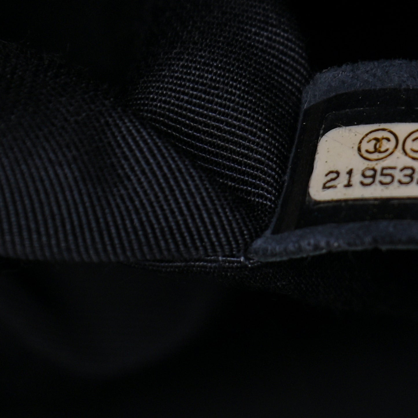 Caviar Quilted Large CC Shopping Tote Navy