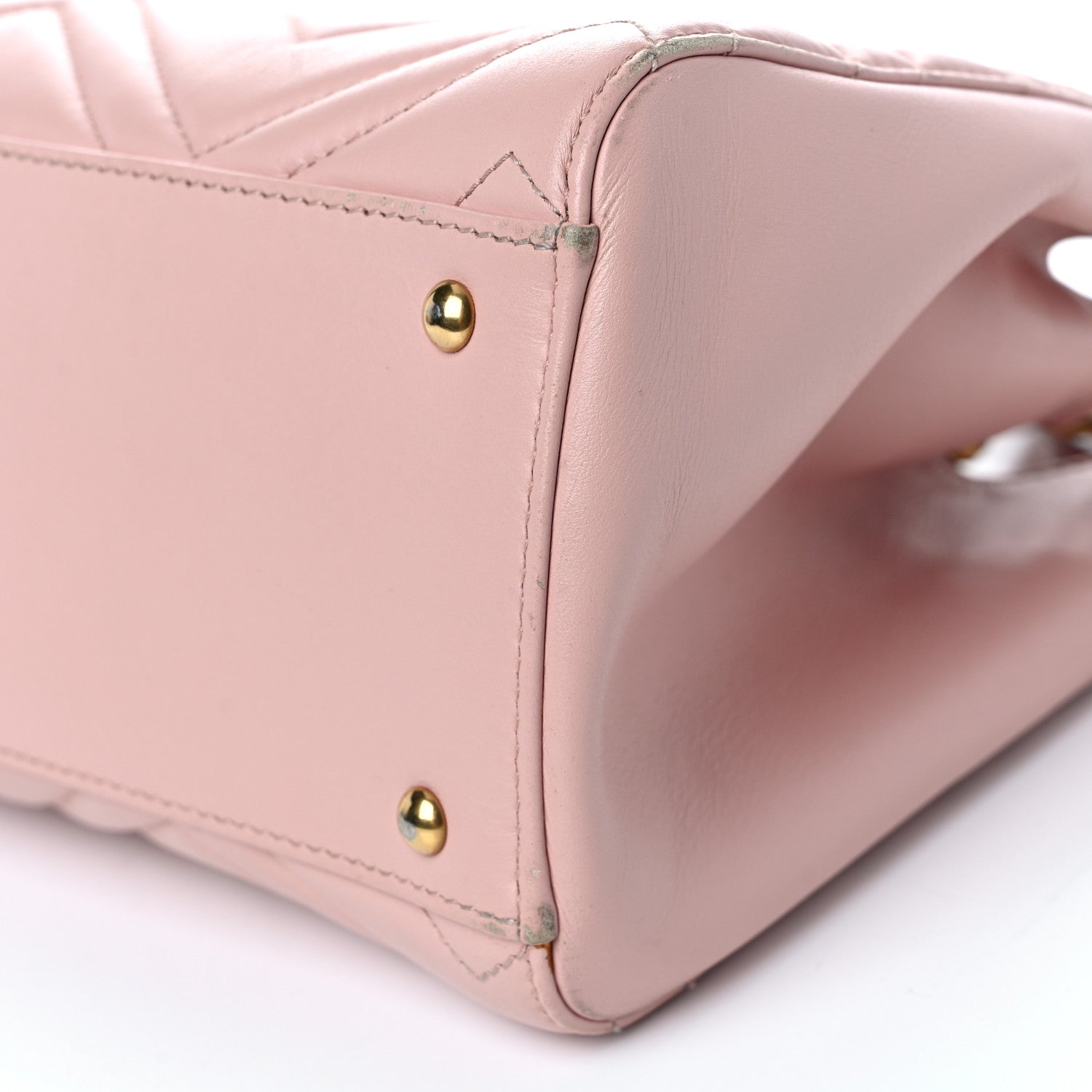 Gucci Calfskin Matelasse Small GG Marmont Tote Perfect Pink 8 of 16