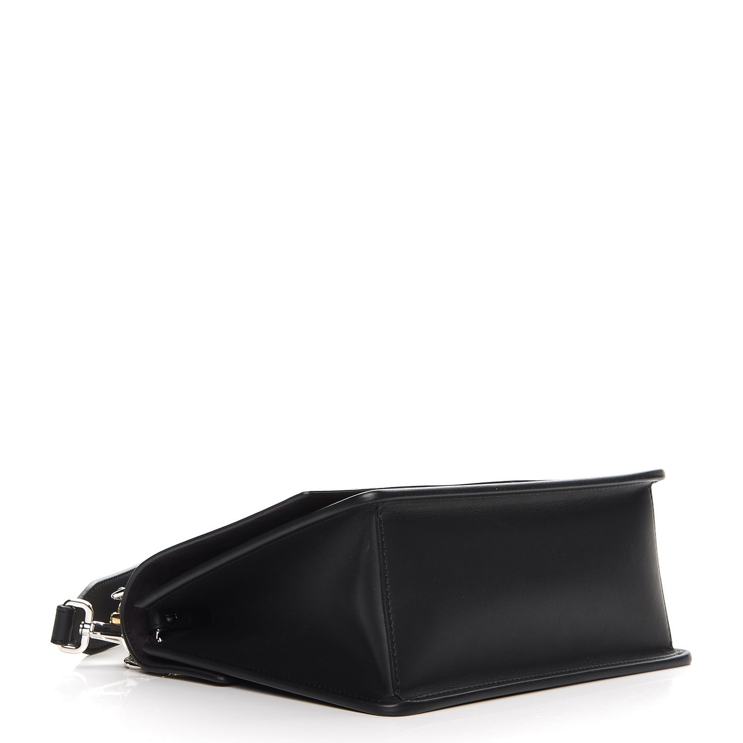 Vitello Century Velvet F is Fendi FF Kan I Shoulder Bag Black Tobacco