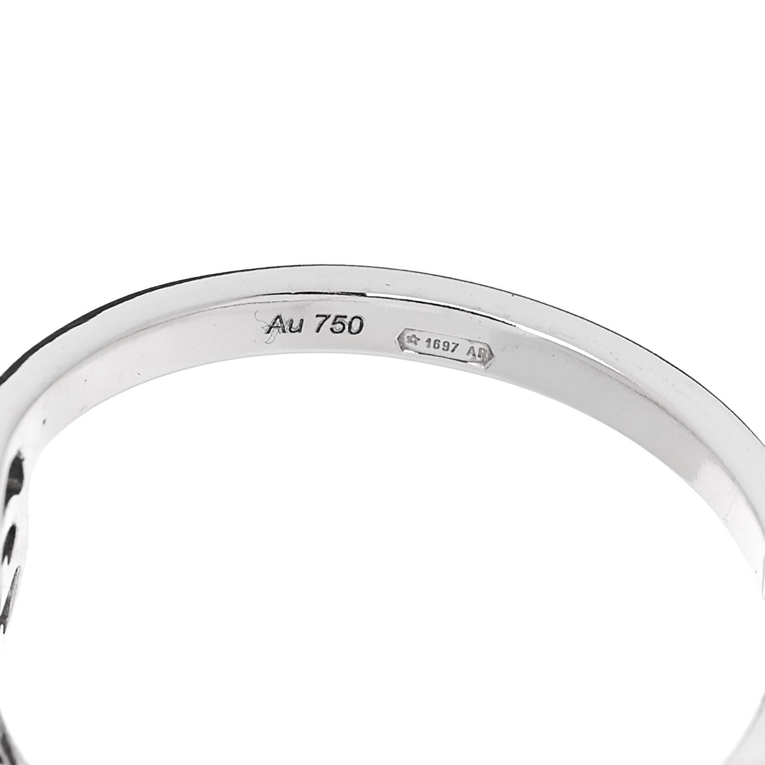 Gucci 18K White Gold Running G Ring 53 6.5 4 of 6