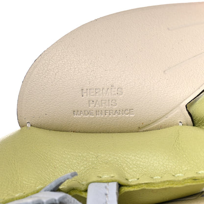 Hermes Milo Lambskin Grigri Rodeo Pegase Horse Bag Charm MM Jaune Bourgeon Bleu Brume Nata 4 of 5
