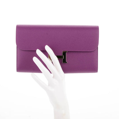 Hermes Epsom Constance Long Wallet Anemone 2 of 9