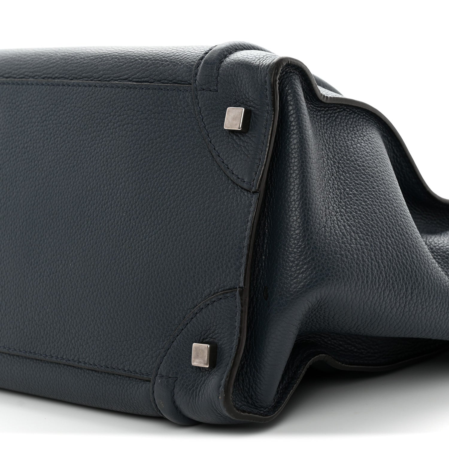 Celine Drummed Calfskin Mini Luggage Slate 10 of 14