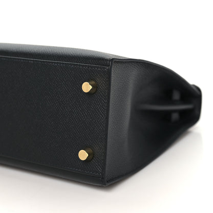 Hermes Epsom Kelly Sellier 25 Black 10 of 11