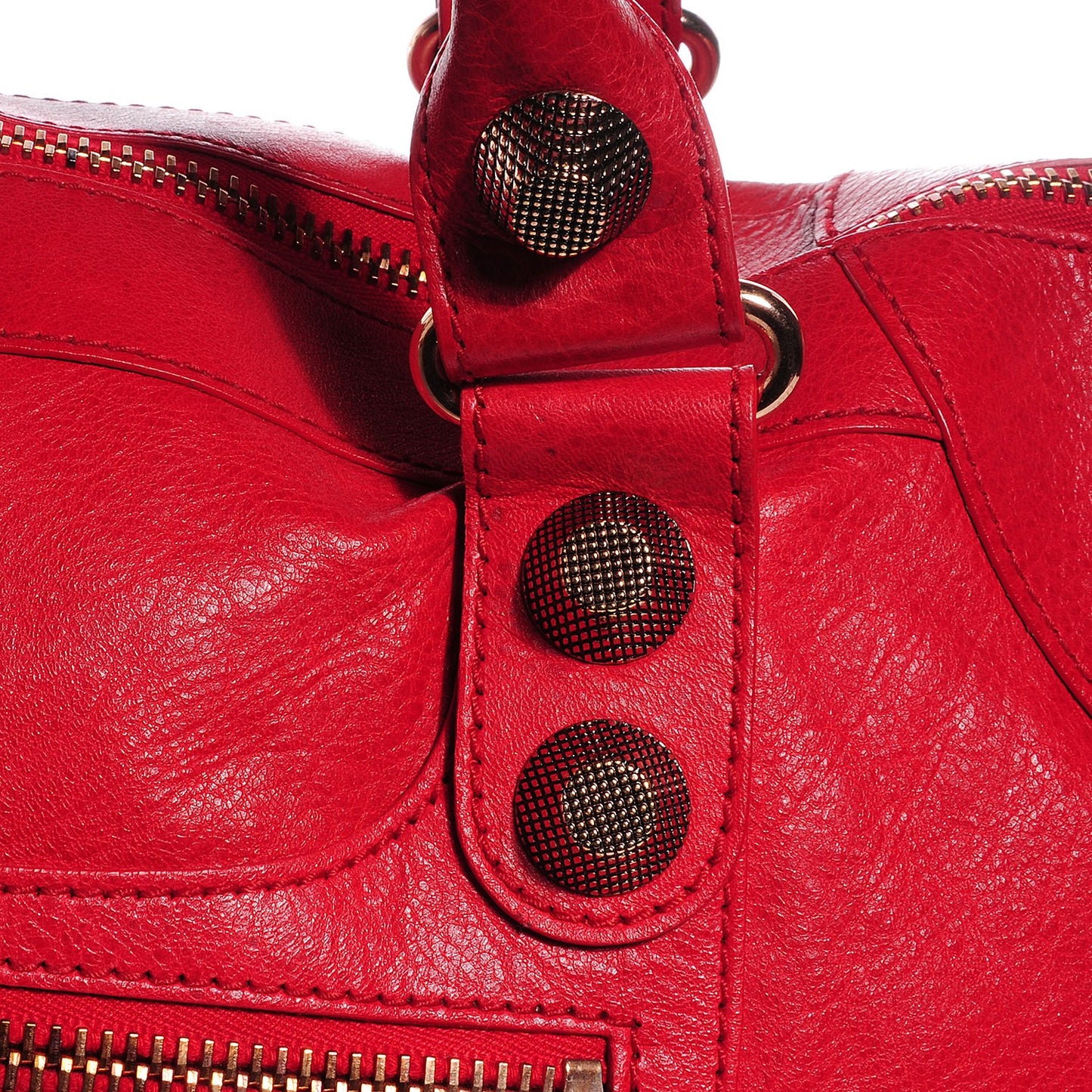 Agneau Giant 21 Rose Gold Hardware Work Coquelicot