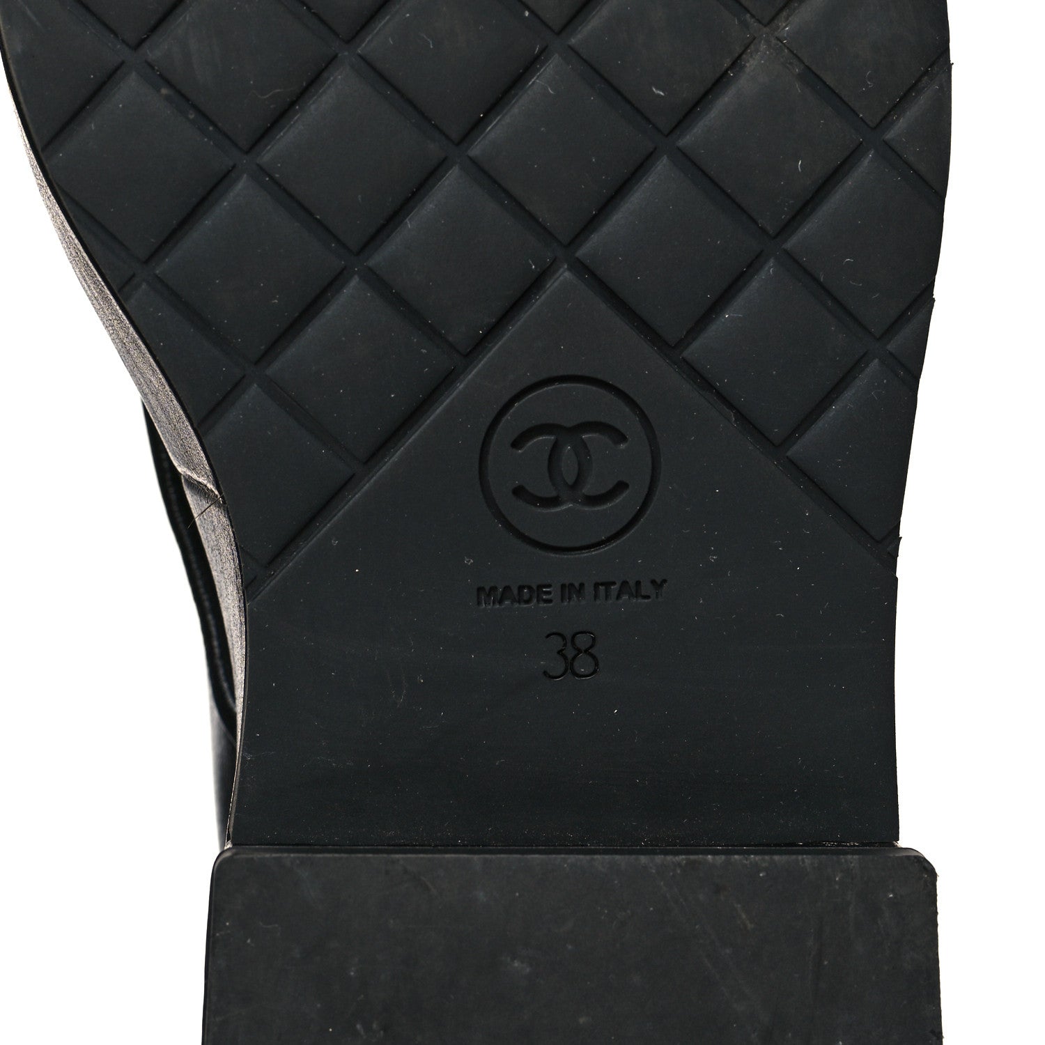 Chanel Shiny Calfskin Pearl Lace Up Combat Short Boots 38 Black 6 of 9