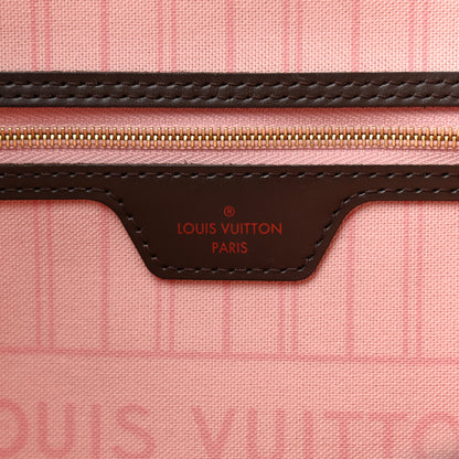 Louis Vuitton Damier Ebene Neo Neverfull MM Rose Ballerine 6 of 12
