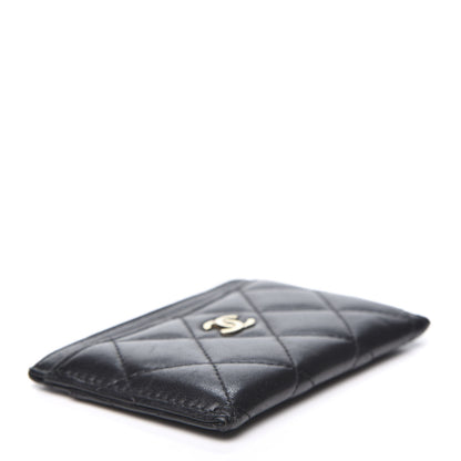Chanel Lambskin Quilted Card Holder Black 3 of 9