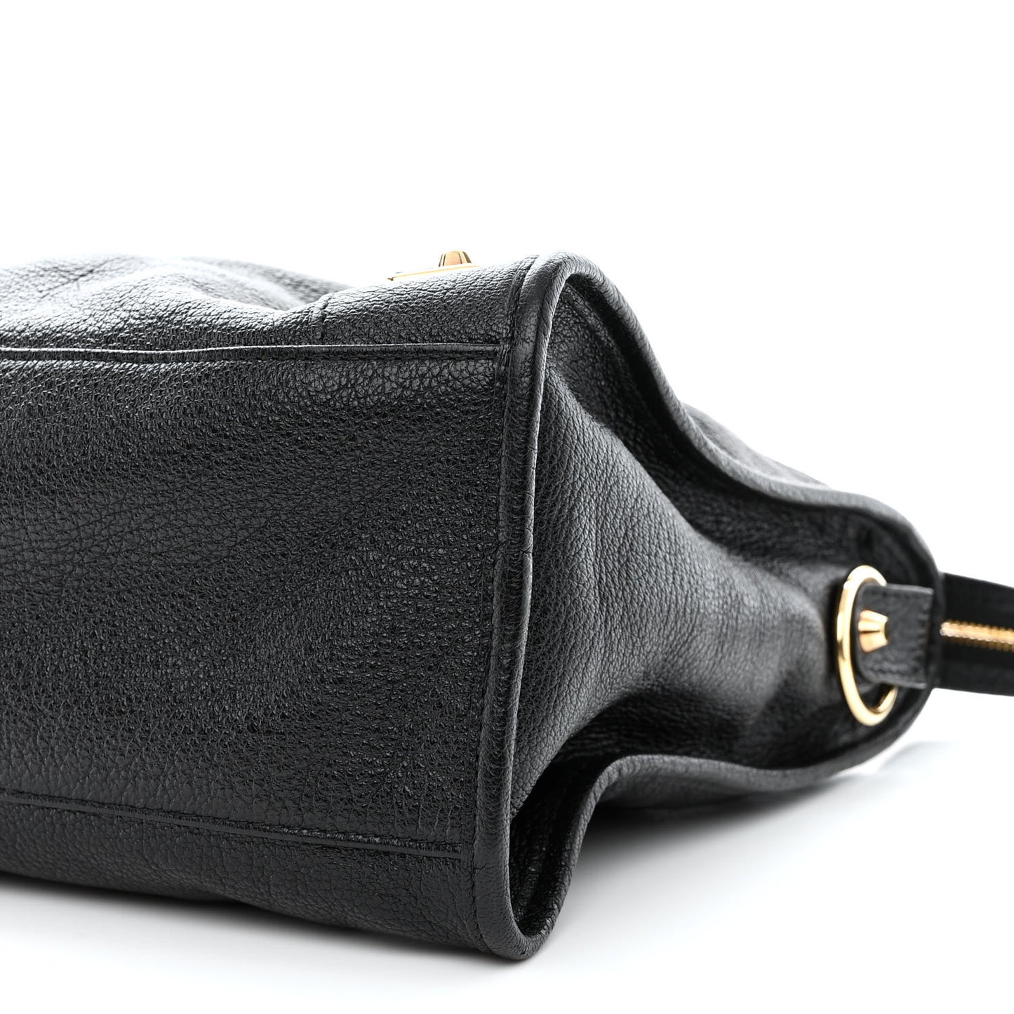 Chevre Gold Metallic Edge Hardware City Black
