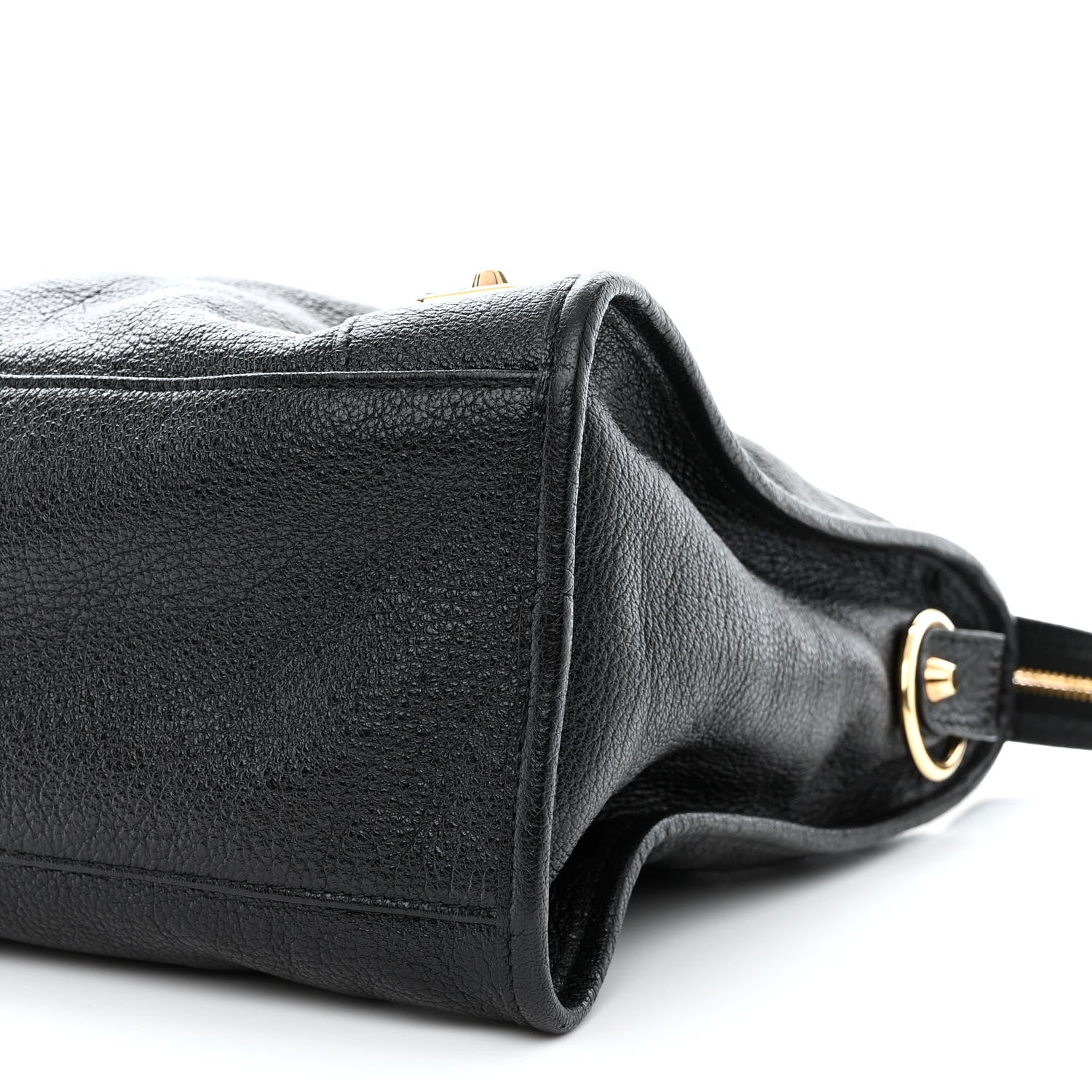 Balenciaga Chevre Gold Metallic Edge Hardware City Black 10 of 10