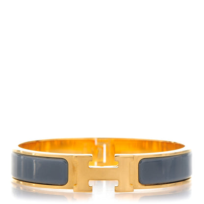 Hermes Enamel Narrow Clic Clac H Bracelet PM Ardoise 1 of 4