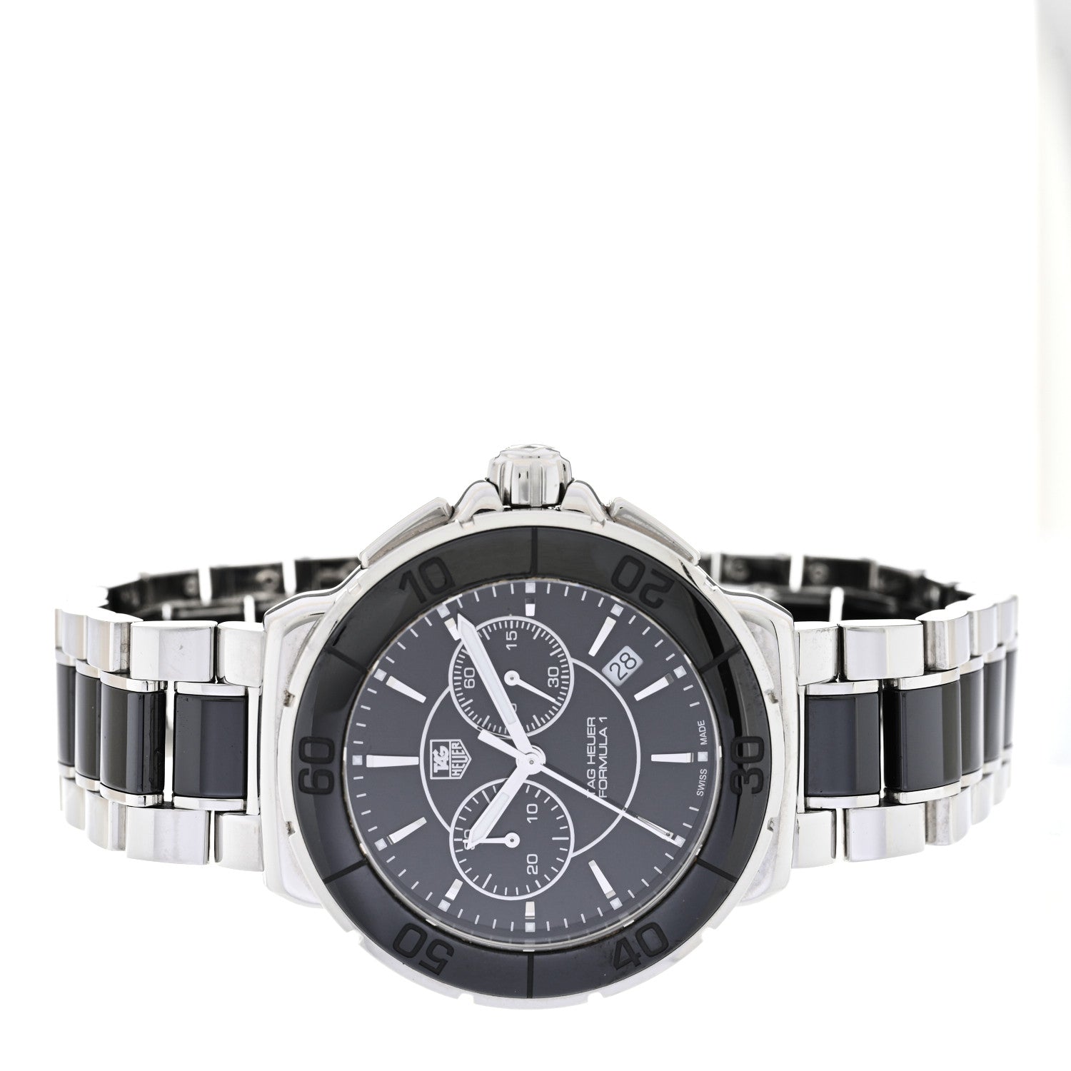 Tag Heuer Stainless Steel Ceramic 41mm Formula 1 Lady Quartz Watch Black CAH1210 2 of 5