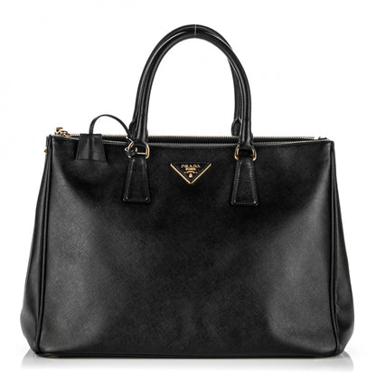 Prada Saffiano Large Galleria Double Zip Tote Black 1 of 7
