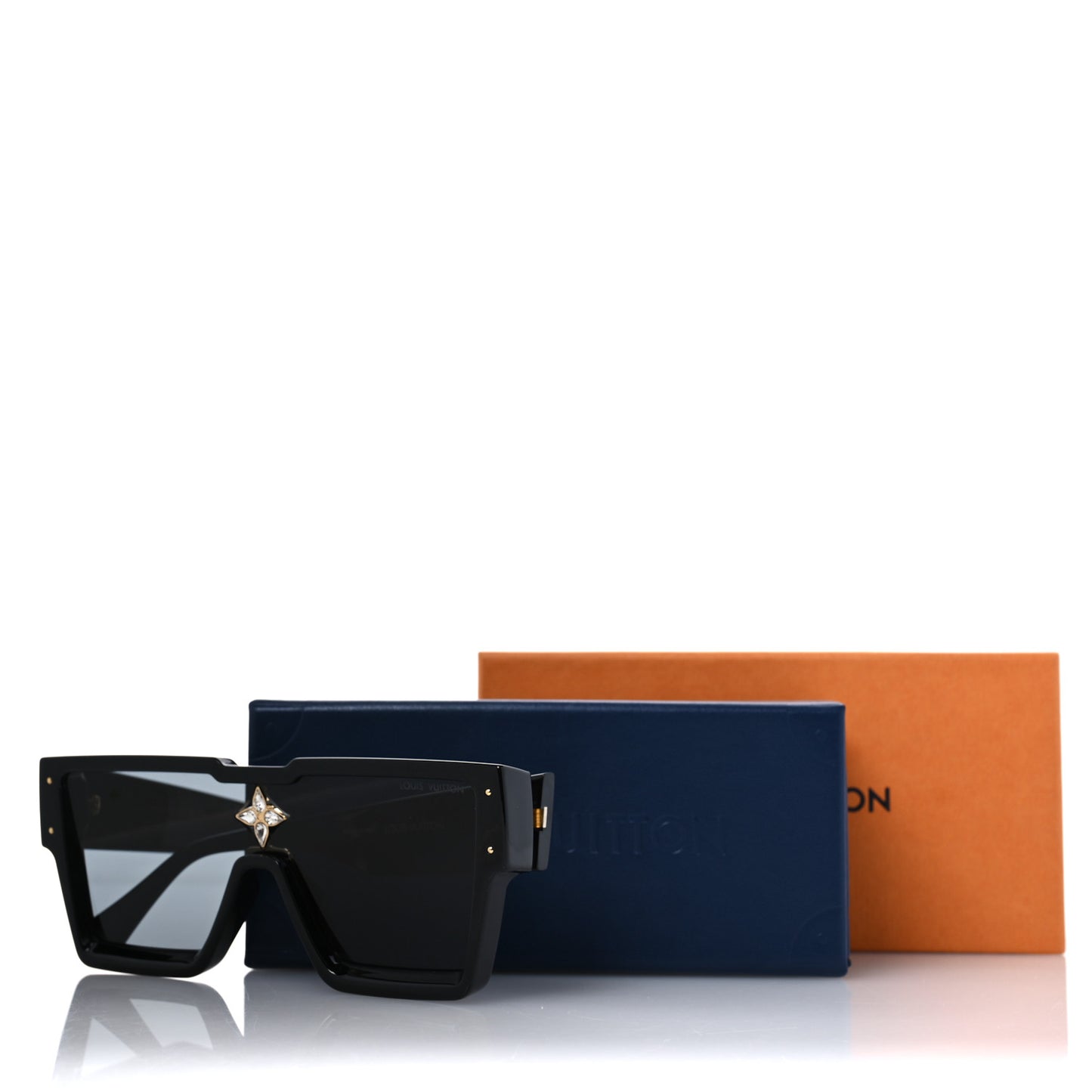 Acetate Swarovski Crystal Cyclone Sunglasses Z1578W Black