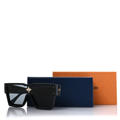 Louis Vuitton Acetate Swarovski Crystal Cyclone Sunglasses Z1578W Black 9 of 9