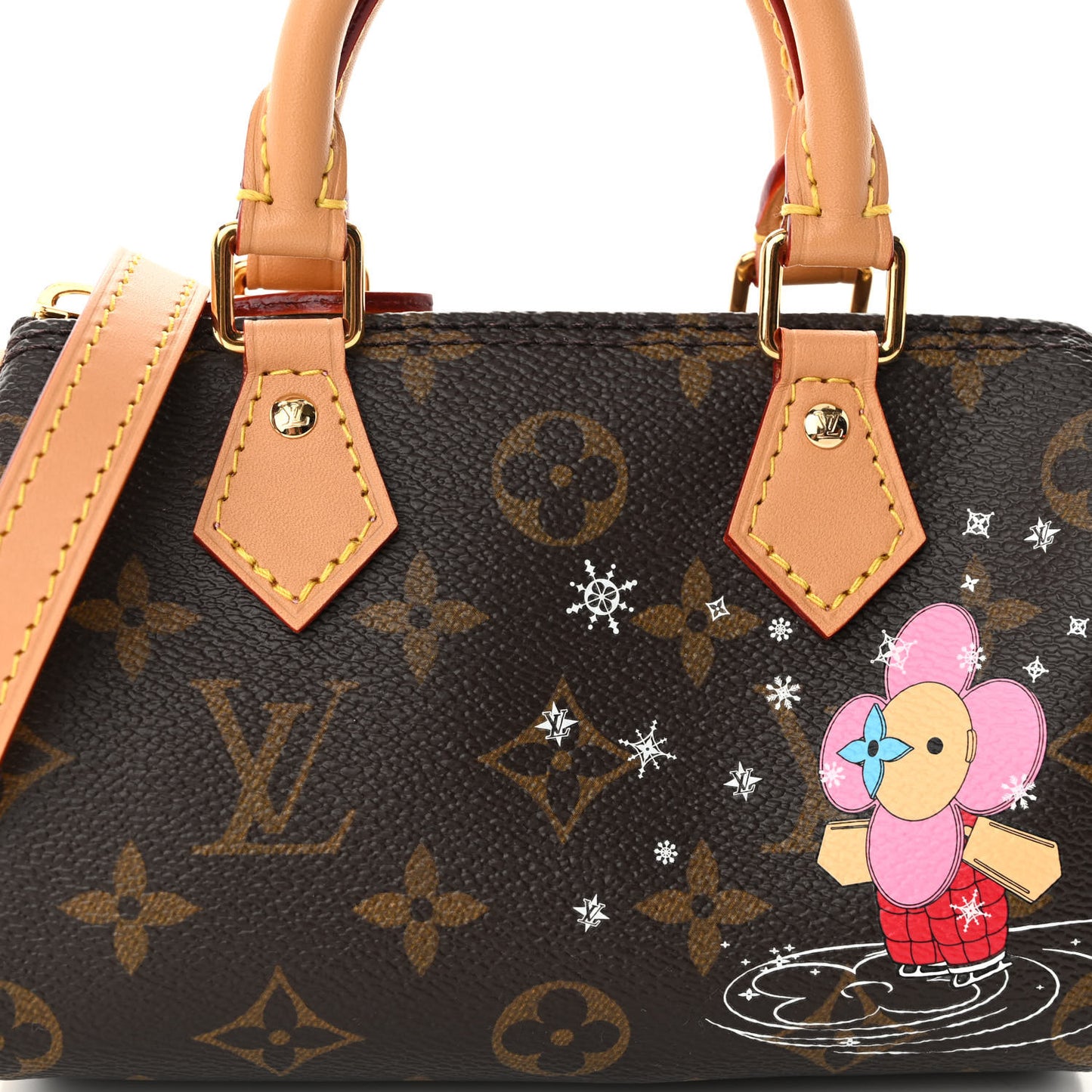 Monogram Vivienne Ice Skating Nano Speedy Bandouliere Pink