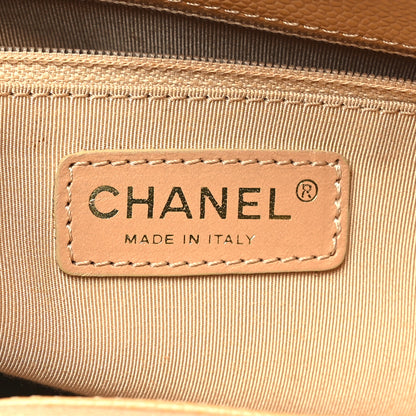 Chanel Caviar Quilted Grand Shopping Tote GST Dark Beige 6 of 14