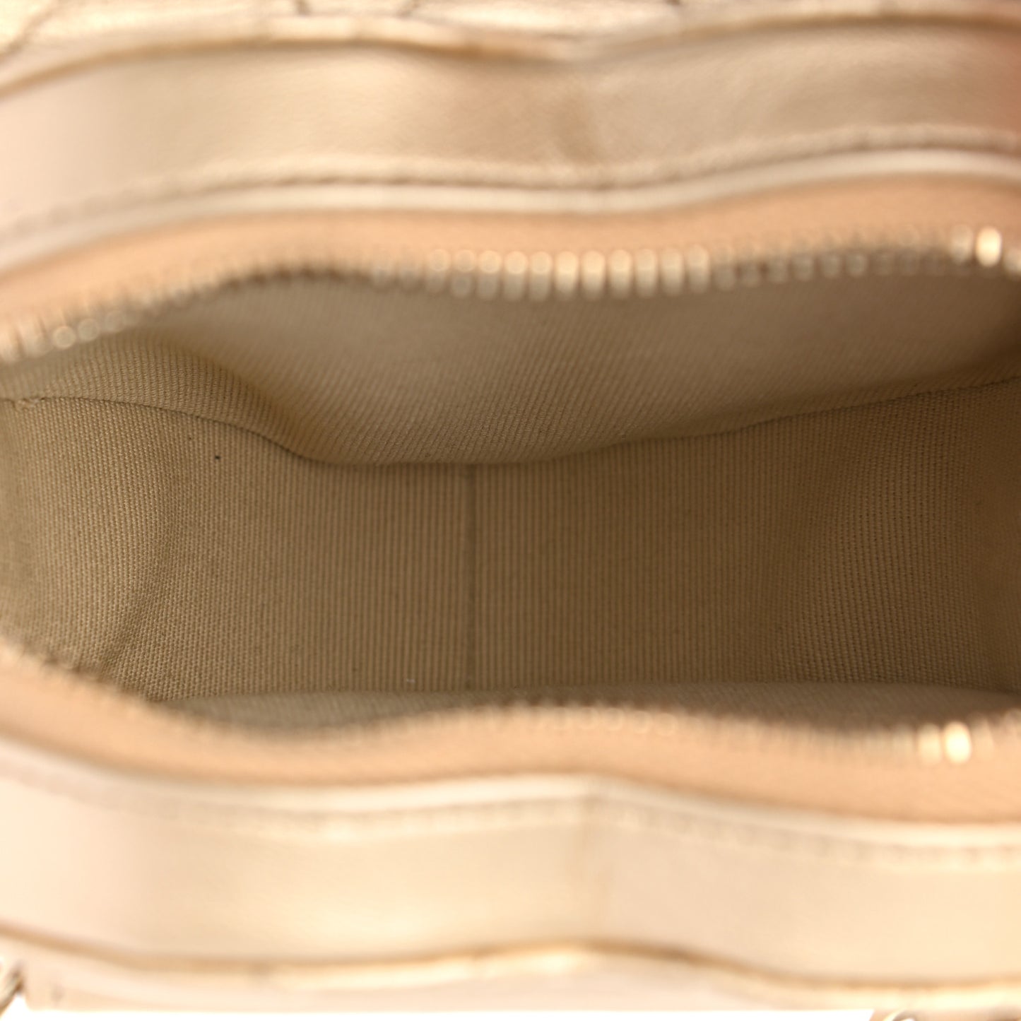 Metallic Lambskin Quilted CC In Love Heart Waist Belt Bag With Chain Gold