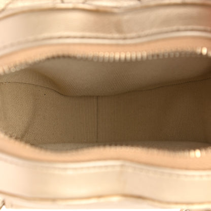 Chanel Metallic Lambskin Quilted CC In Love Heart Waist Belt Bag With Chain Gold 5 of 11