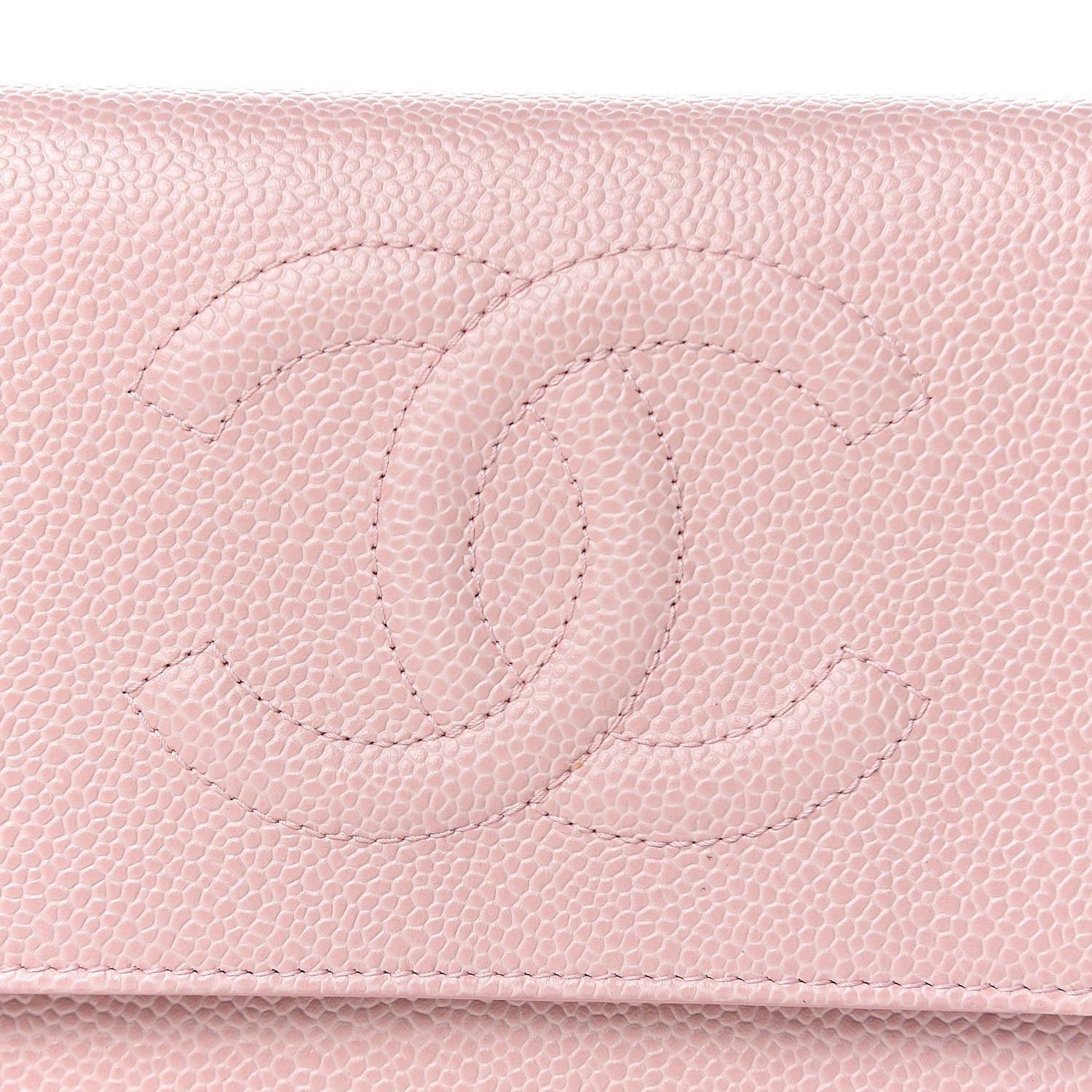Chanel Caviar Timeless CC Wallet On Chain WOC Pink 9 of 12