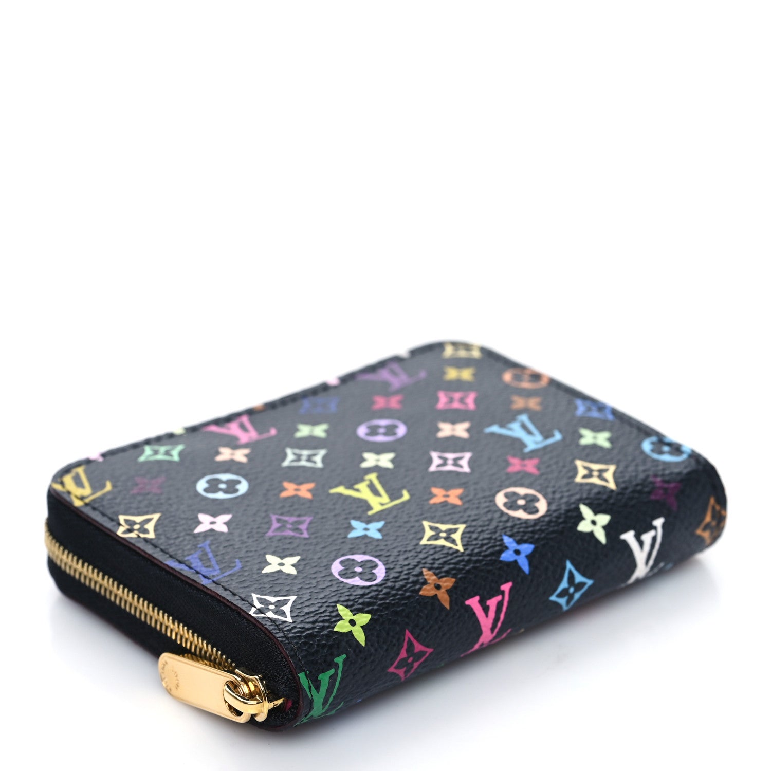 Louis Vuitton Monogram Multicolor Zippy Coin Purse Black Grenade 4 of 8