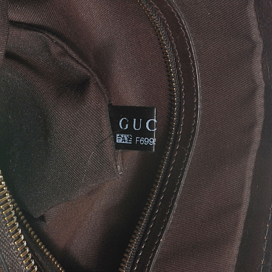 Gucci Monogram Interlocking G Tote Dark Brown 4 of 9