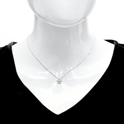Van Cleef & Arpels 18K White Gold Diamond Socrate One Flower Pendant Necklace 2 of 6