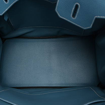 Hermes Togo BIRKIN 35 Blue Jean 5 of 15