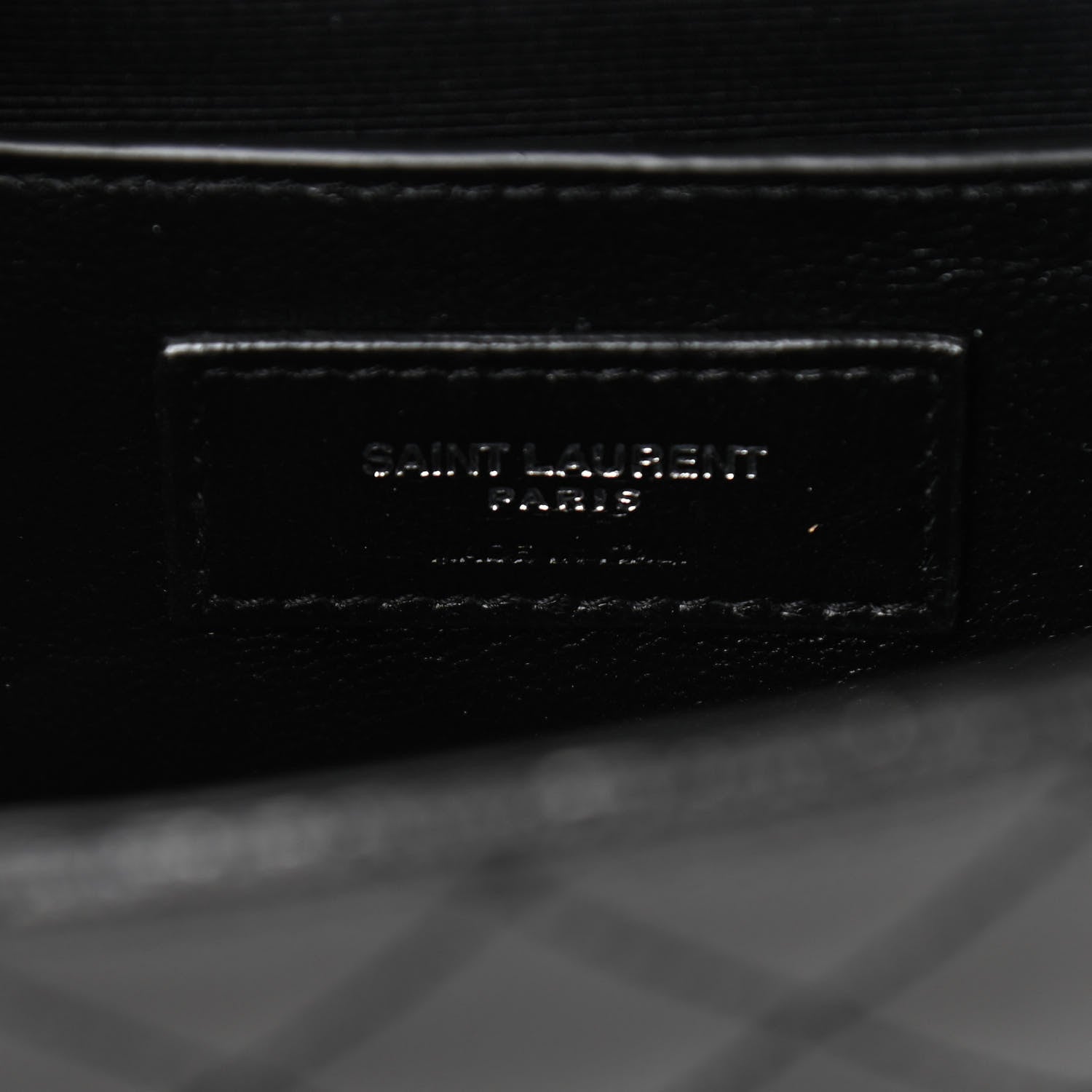 Saint Laurent Grain De Poudre Textured Mixed Matelasse Triquilt Small Monogram Satchel Black 6 of 9